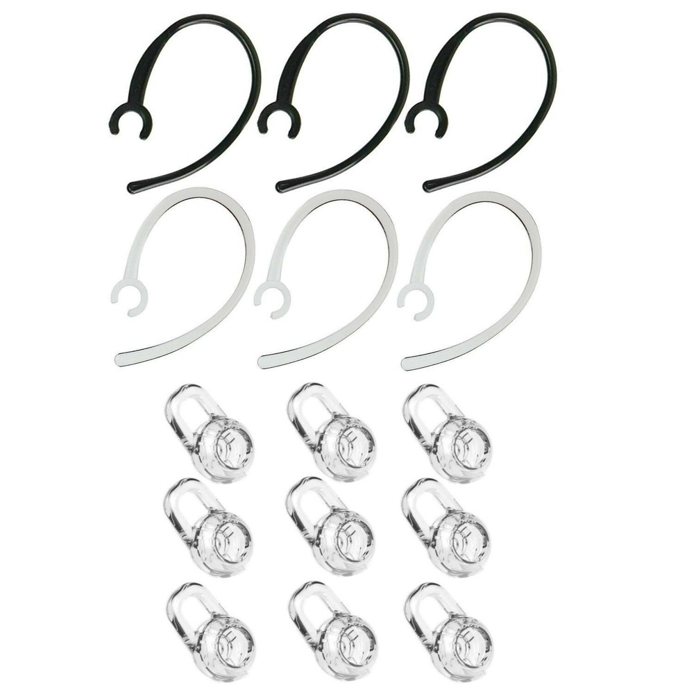 Spare Earbud Gel & Ear Hook for Plantronics, Replacement Set 9 PCS (Small/Med...