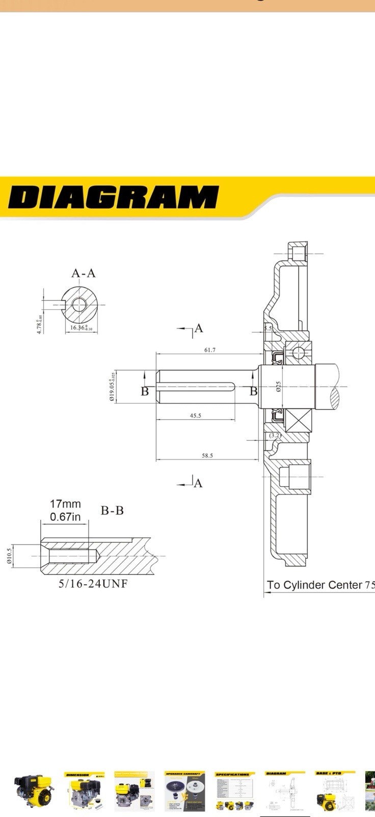 7HP 212cc Gas Engine Horizontal Shaft, 4 Stroke OHV Gas Motor, New, Aceup Energy