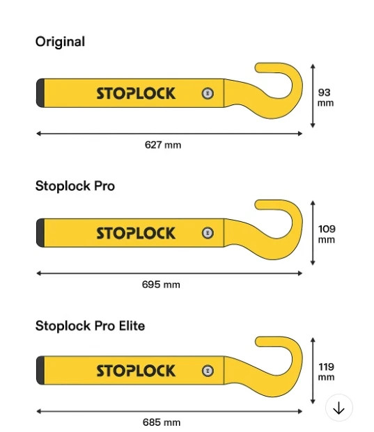 Stoplock Pro Elite Car Steering Wheel Lock (HG 150-00)