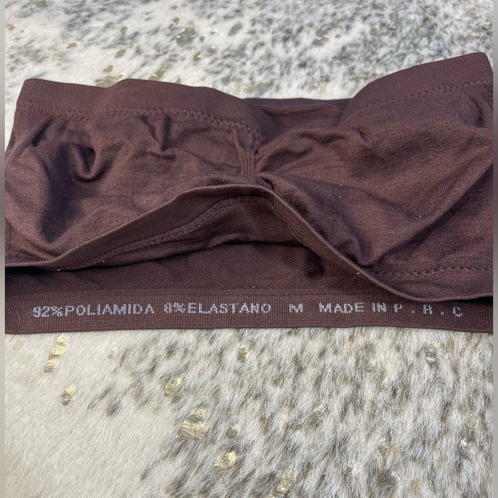 Medium Brown Strapless Bandeau Bra Medium