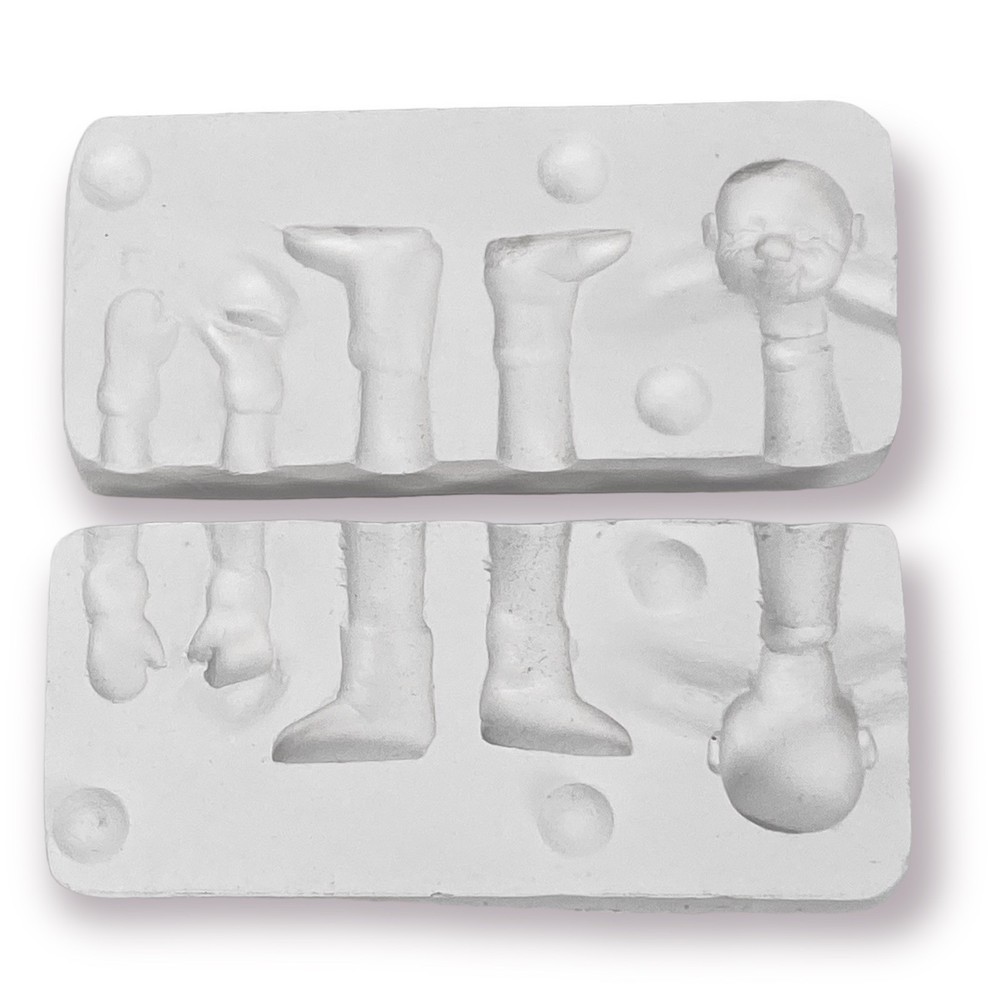 Complete Santa Vintage Ceramic Slip Casting Mold