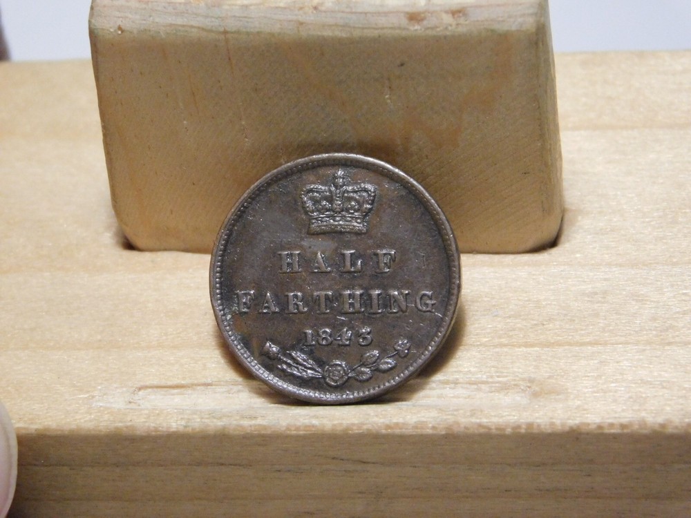 Great Britain 1843 Queen Victoria half farthing