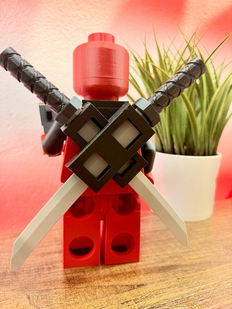 Deadpool Big Brick 8 In Figure (3D Printed)