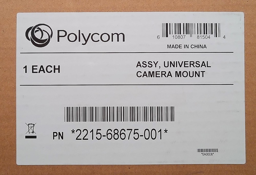 NEW OPEN-BOX POLYCOM 2215-68675-001 UNIVERSAL CAMERA MOUNTING KIT EAGLEEYE IV