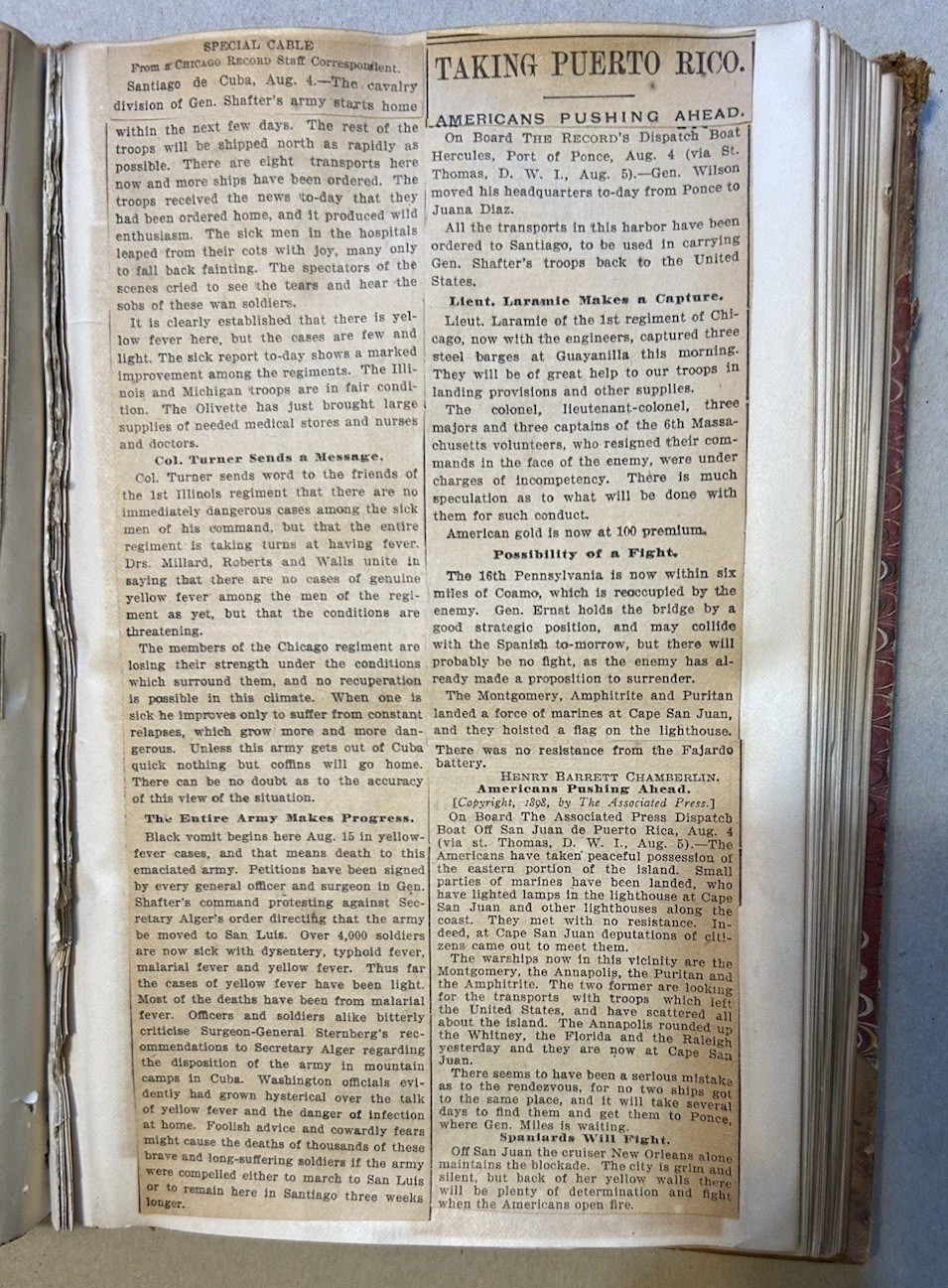 Antique Scrapbook Of Spanish-American War, 1898