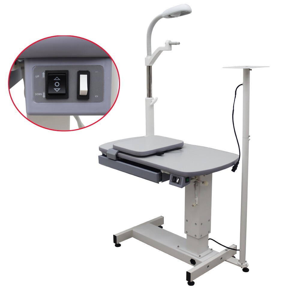 CP-180B Automatic Optometer Stand Eyeglass Tool Cart w/ Light Adjustable Height
