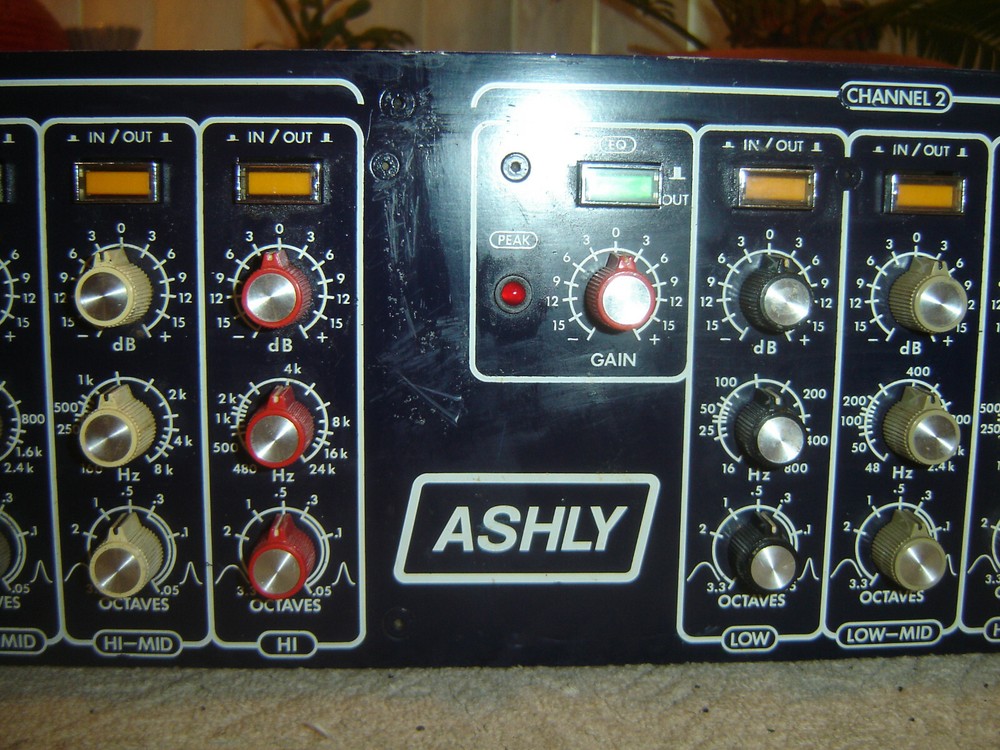 Ashly SC-66A, Blueface Stereo Parametric Equalizer, Eq, Vintage Rack, As Is