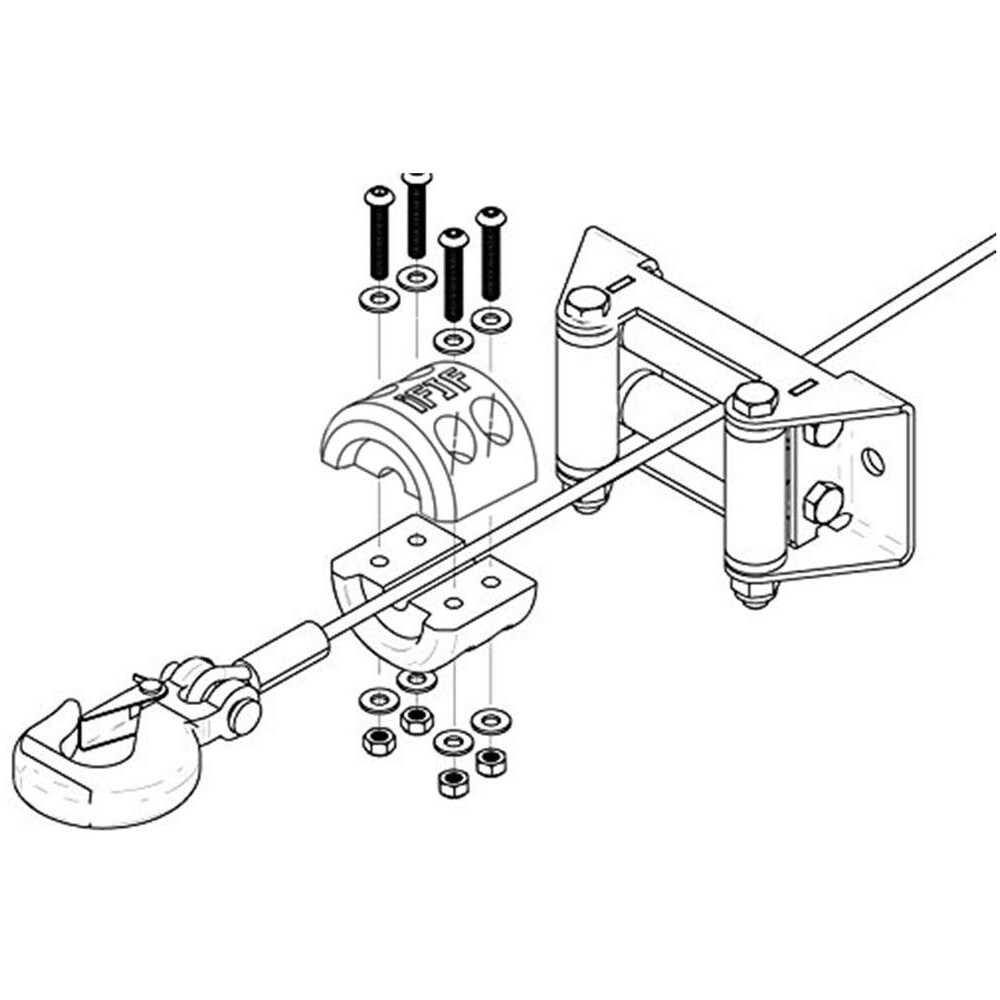 Durable For / UTV Winch Cable Hook Stopper Winch Accessories (Set of 2)