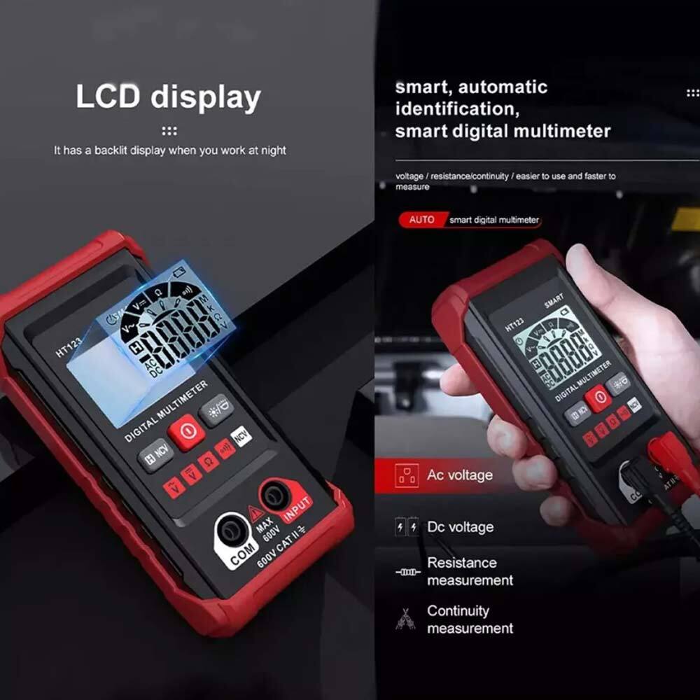 Digital Multimeter,Tm-510 4000 Counts,Smart Measurement,Auto-Ranging Voltmeter