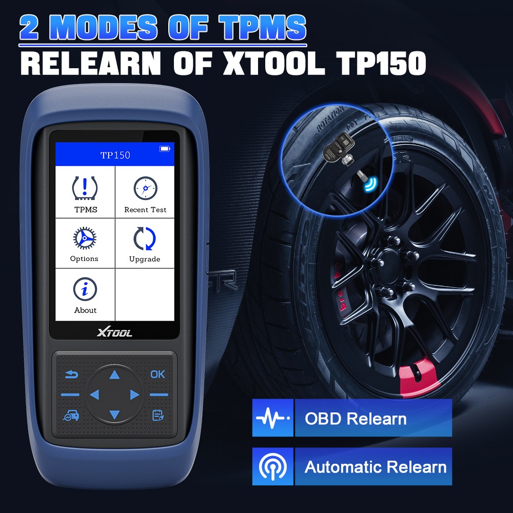 XTOOL TP150 TPMS Tire Relearn Activation Reset Diagnosis Tool TS100 Programming