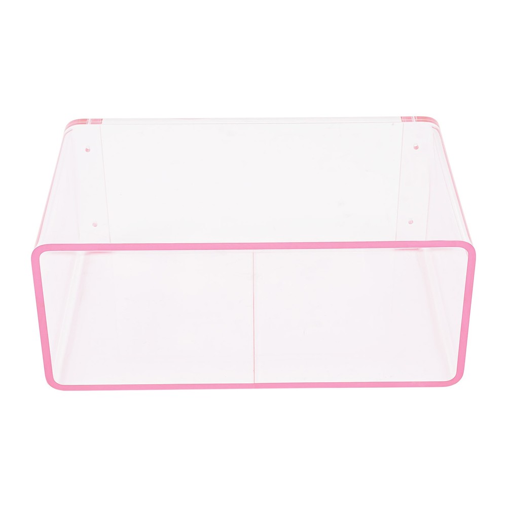 2Tiers Acrylic Wall-Mounted Bedside Table Rectangular Floating Nightstand 3.1kg