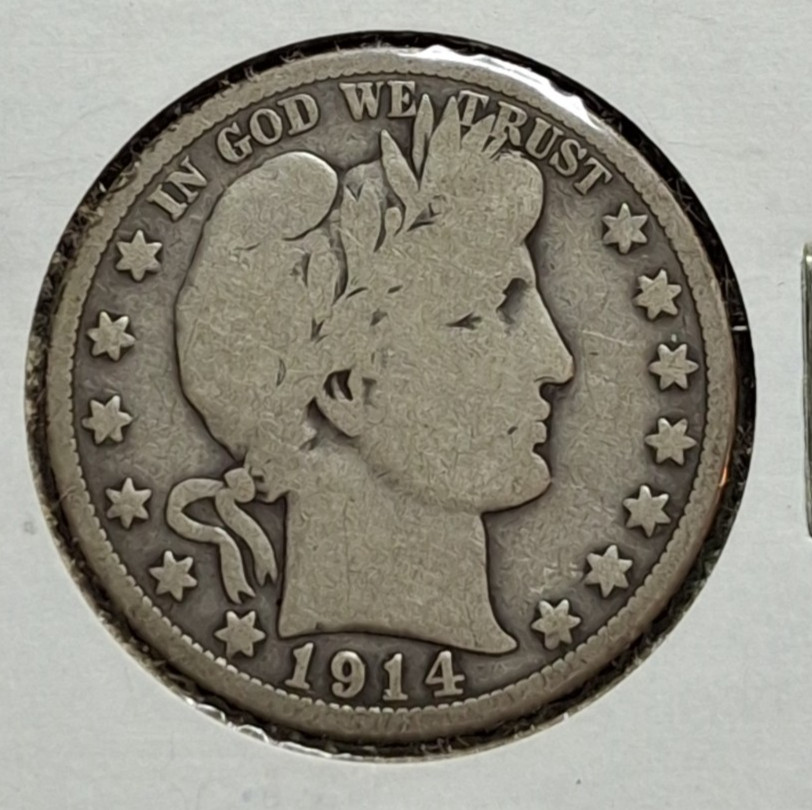1914 Barber Half Dollar