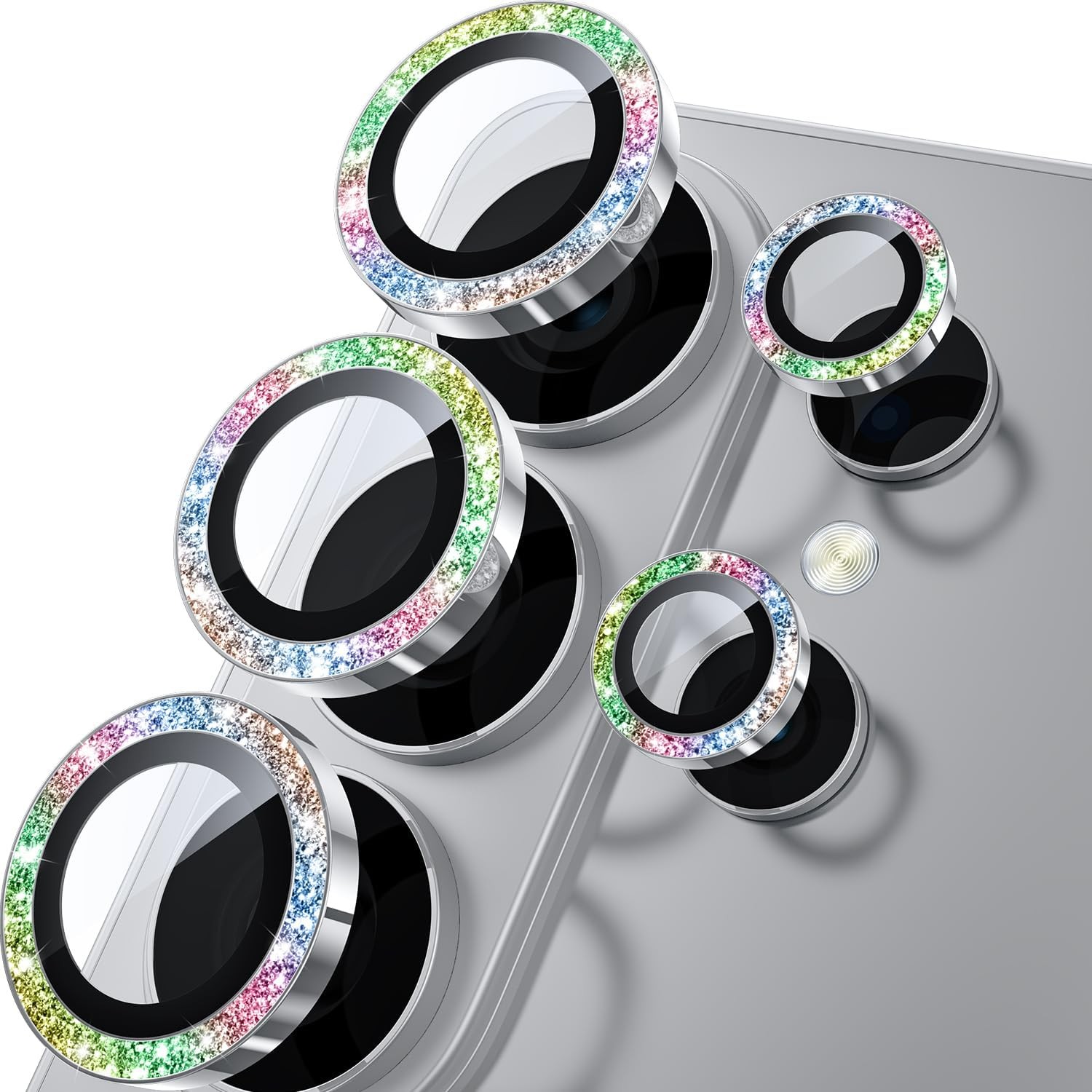 For Samsung Galaxy S26 Ultra/S26+/S26 Metal Rings Camera Lens Protector Cover