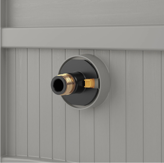 100 ft. Hose Hideaway Hose Reel, FreeStanding, Easy Operatio,Gray