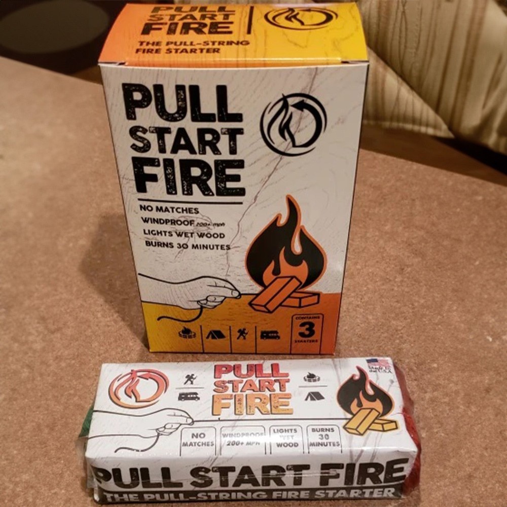 Pull Start Fire Pull String Easy To Use Fire Starter Campfire Survival Gear