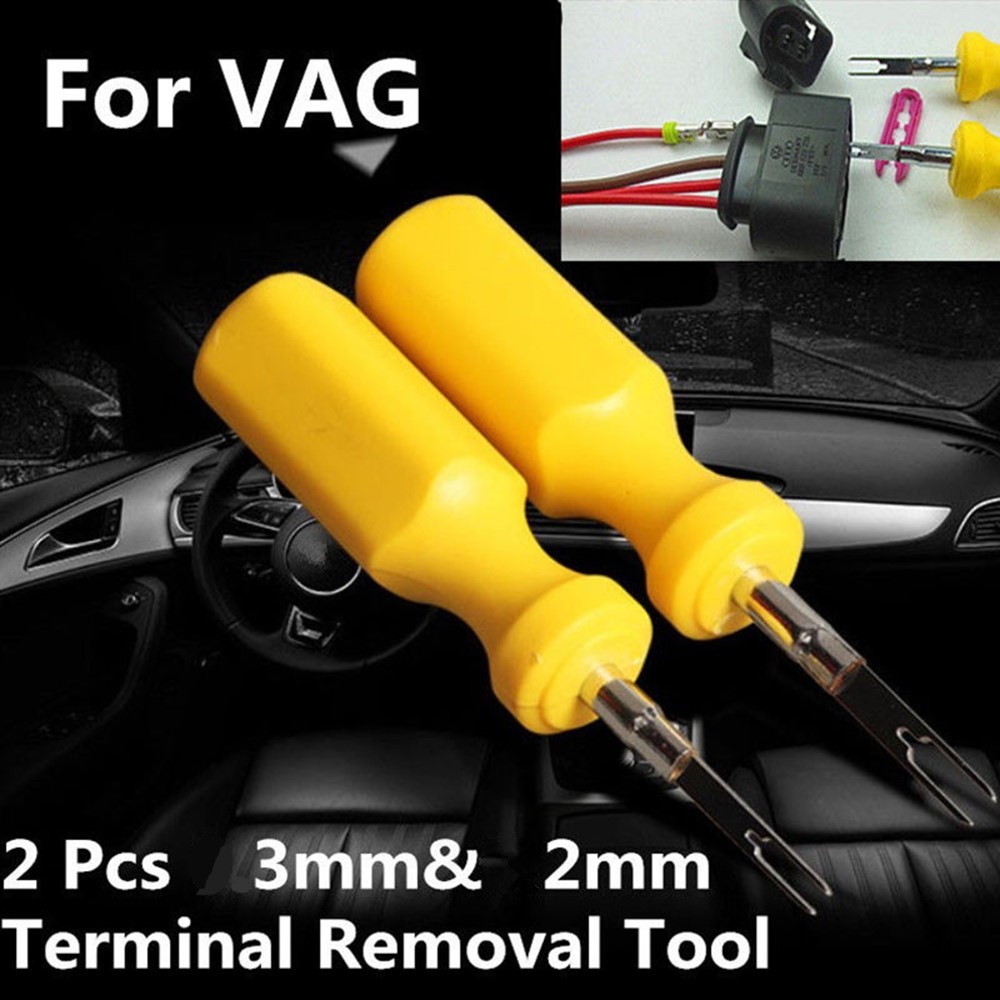 2x Car Terminal Removal Tool Kit Wiring Connector Pin Release Puller For Audi VW