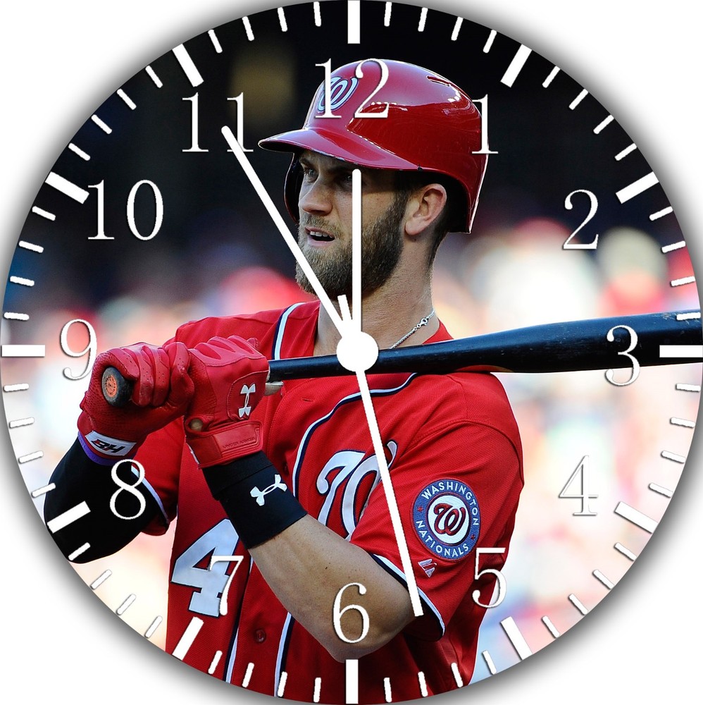 Bryce Harper Frameless Borderless Wall Clock Nice For Gifts or Decor E471