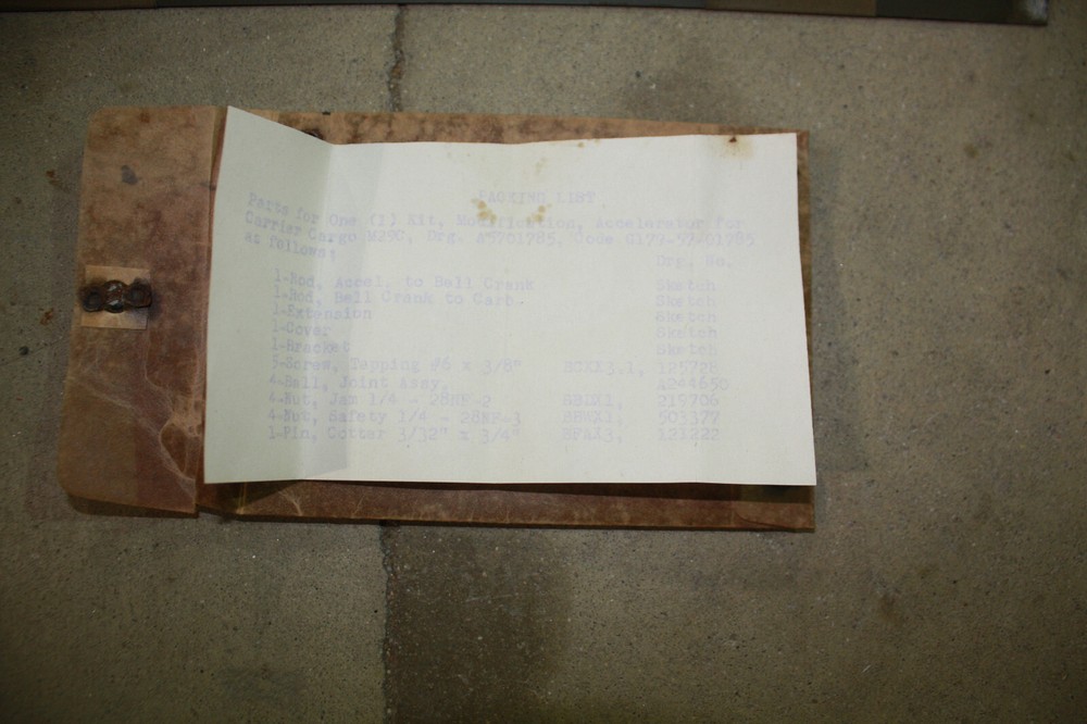 ACCELERATOR MOD KIT, M29,M29C,WEASEL,UST,T24,T15,SNOW,