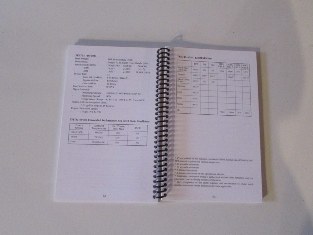 Learjet 55 Pilot Operating, Pilot and Maint checklist, TFE 731 tips