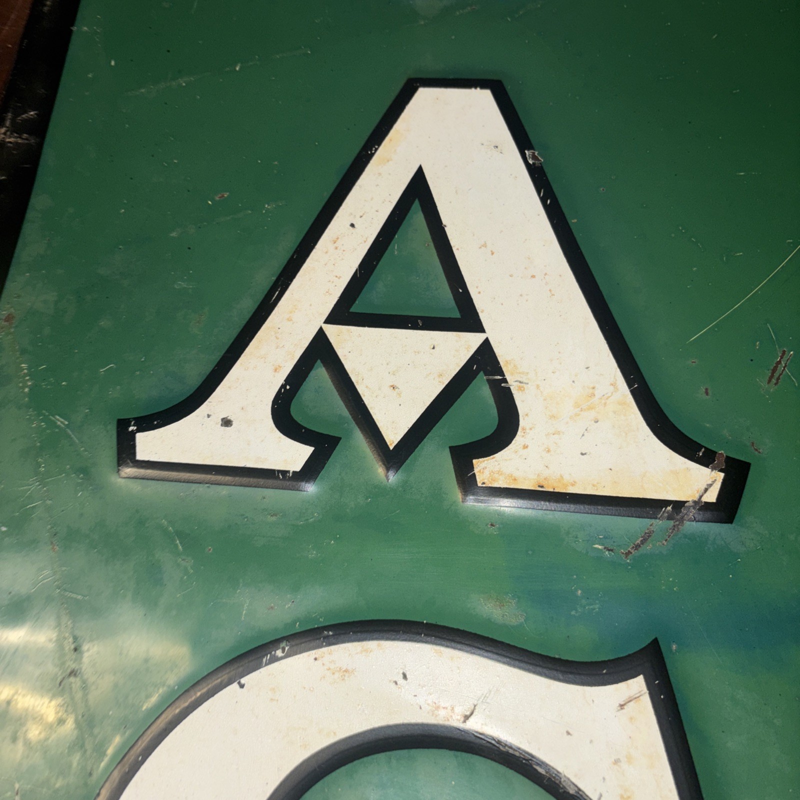 Vintage Rare Cities Service Acme Tire Vertical Sign 60”HX18”W