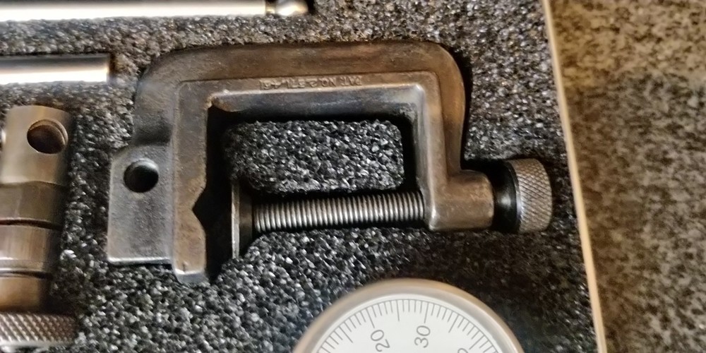 COMPLETE TESTED ~ Starrett 196A5Z / 196 Universal Back Plunger Dial Indicator