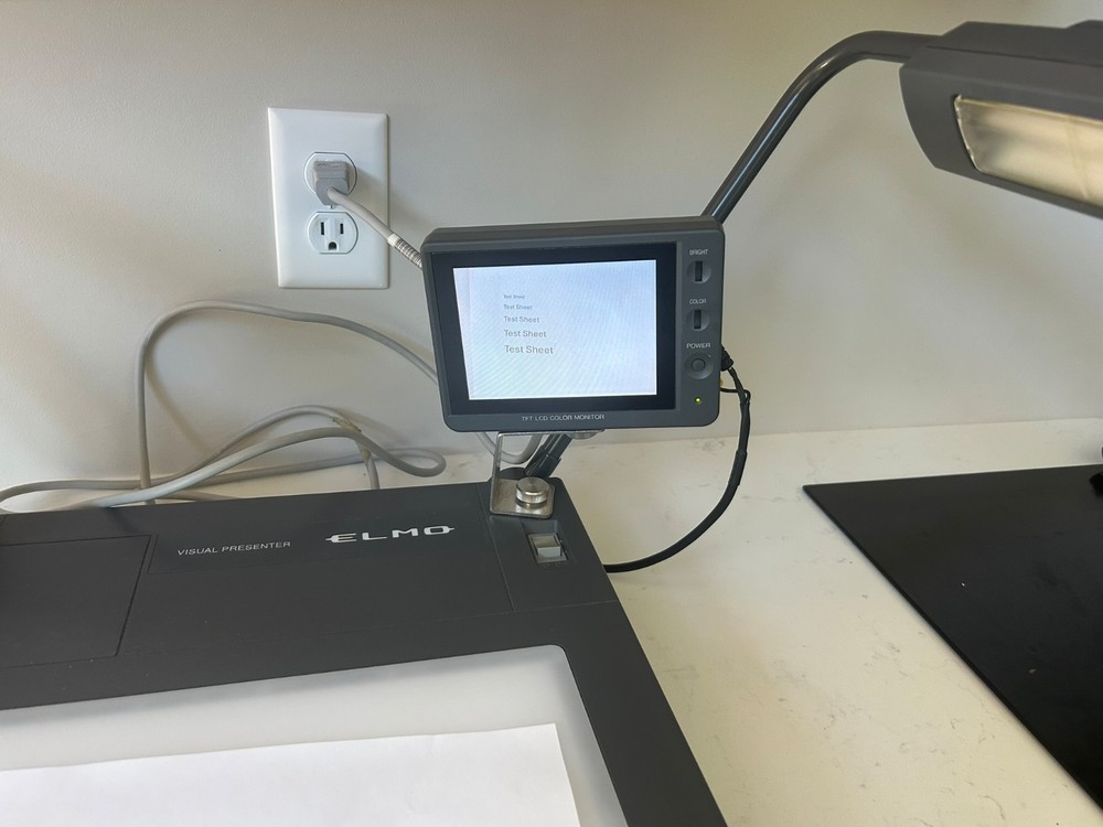 ELMO HV-5100XG Document Camera Visual Presenter w/ TFT/LCD Screen Remote Tested