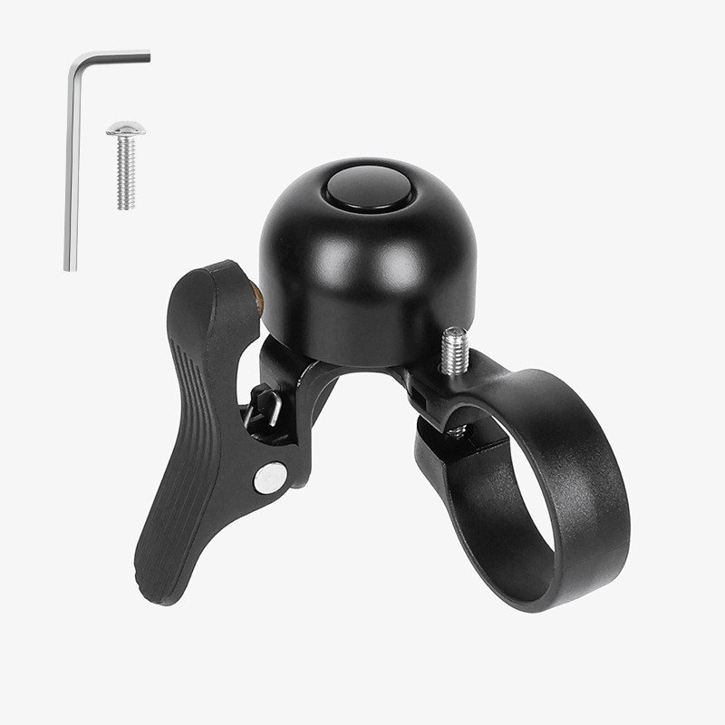 Bicycle Bell with Double Side Operation for Gloves Friendly Use on Handlebars