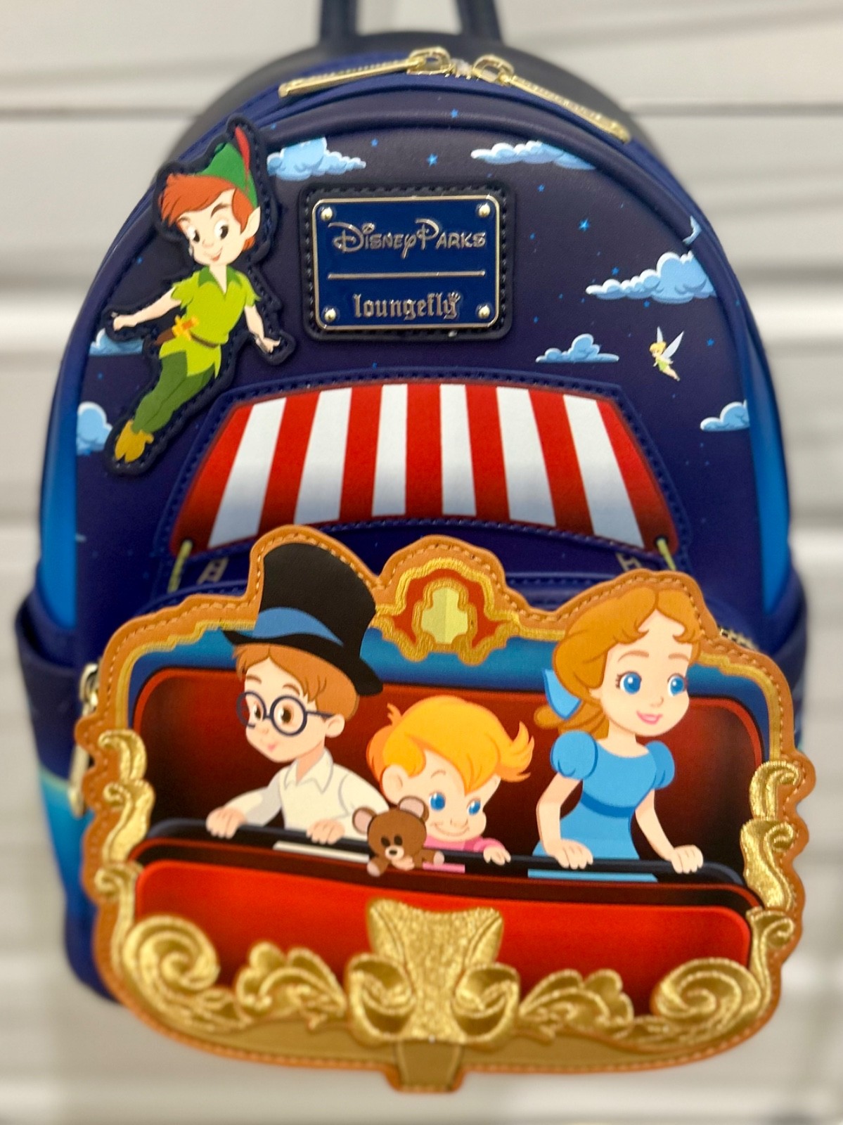 Disney Parks Loungefly Peter Pan’s Flight Ride Mini Backpack NEW With Tags Park