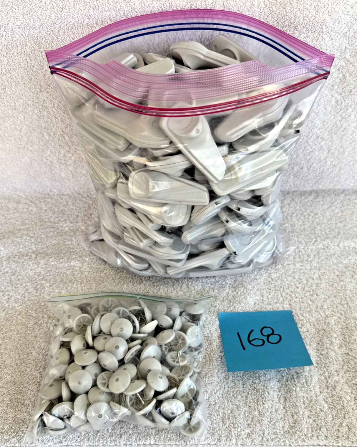 168pc Lot Retail Anti Theft Sensormatic Supertag III Security Hard Tags 168 Pins