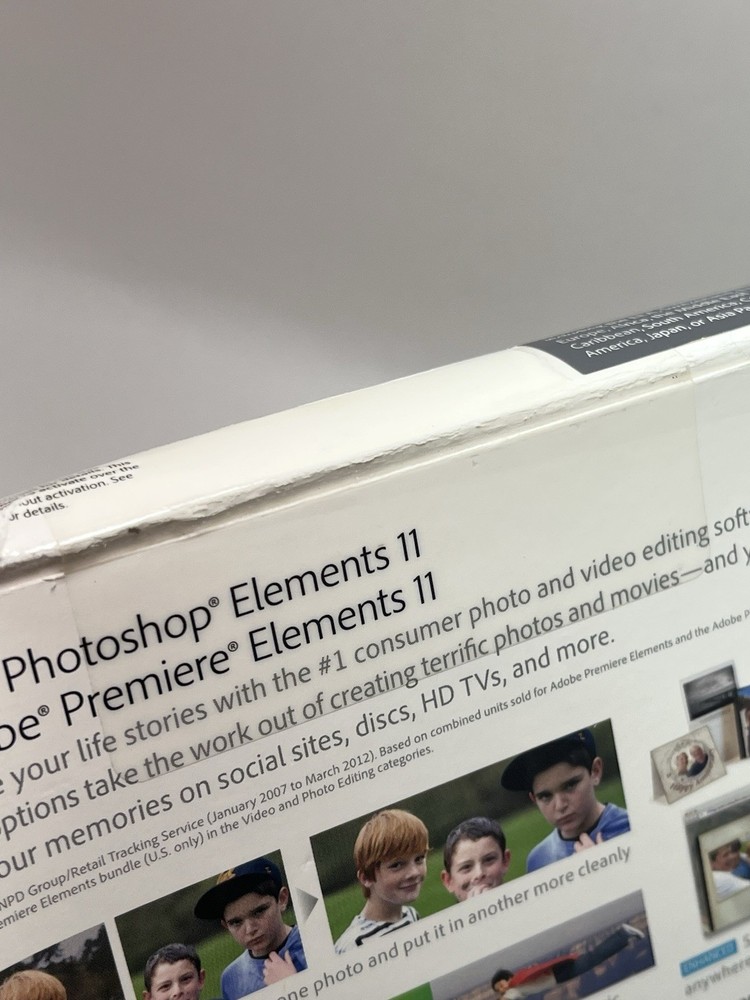 Adobe Photoshop Elements 11 & Adobe Premiere Elements 11 Bundle Pack New Sealed
