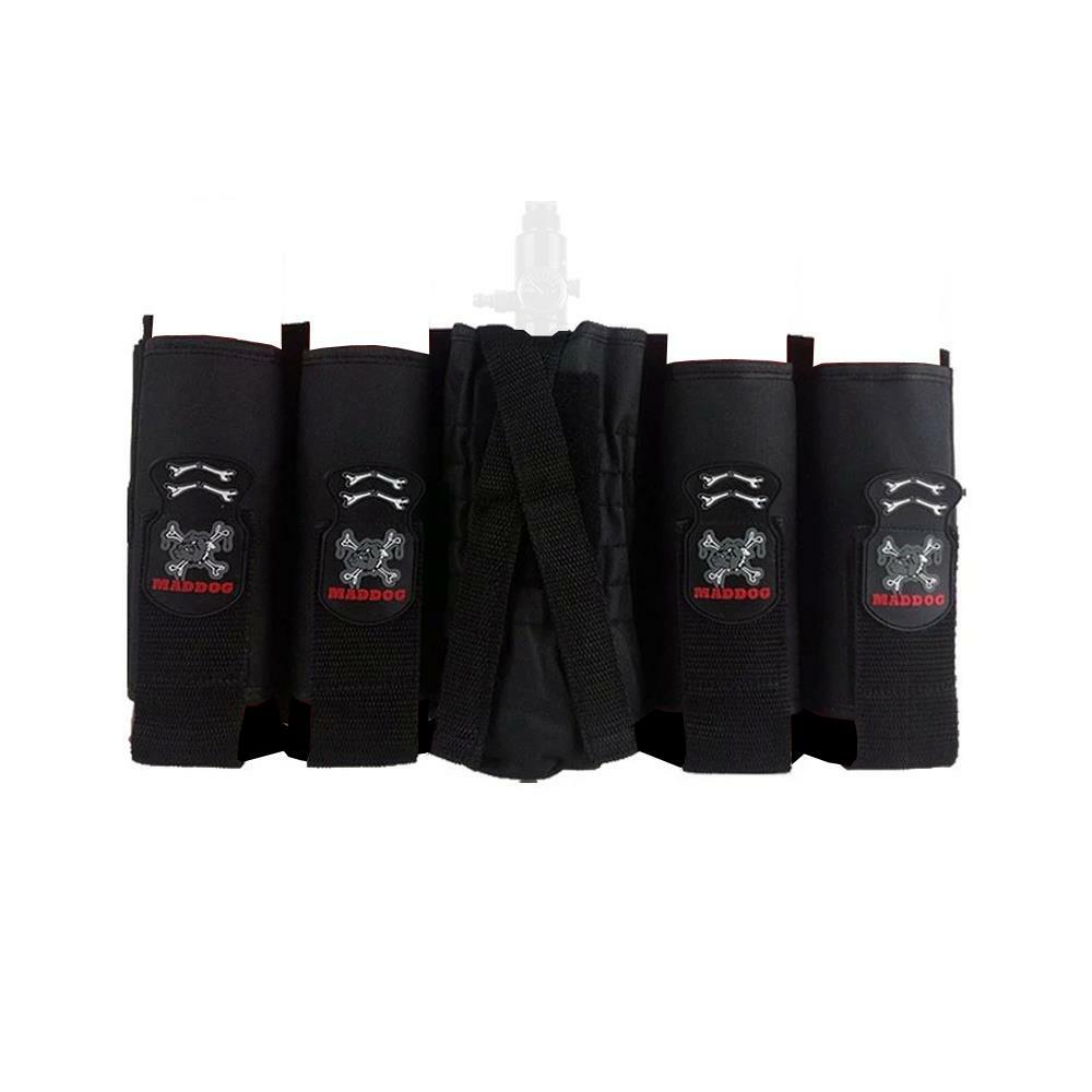 Maddog 4+1 Vertical Paintball Harness Black