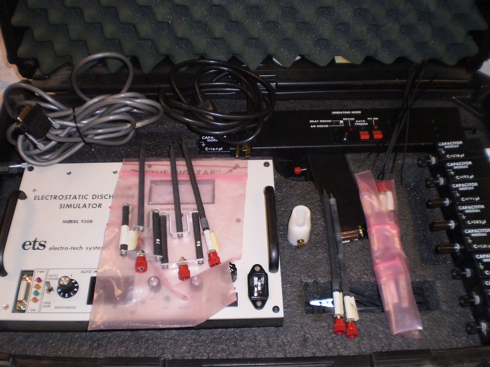 ETS MODEL 930B ELECTRO-TECH ELECTROSTATIC DISCHARGE SIMULATOR THE BIG ZAP