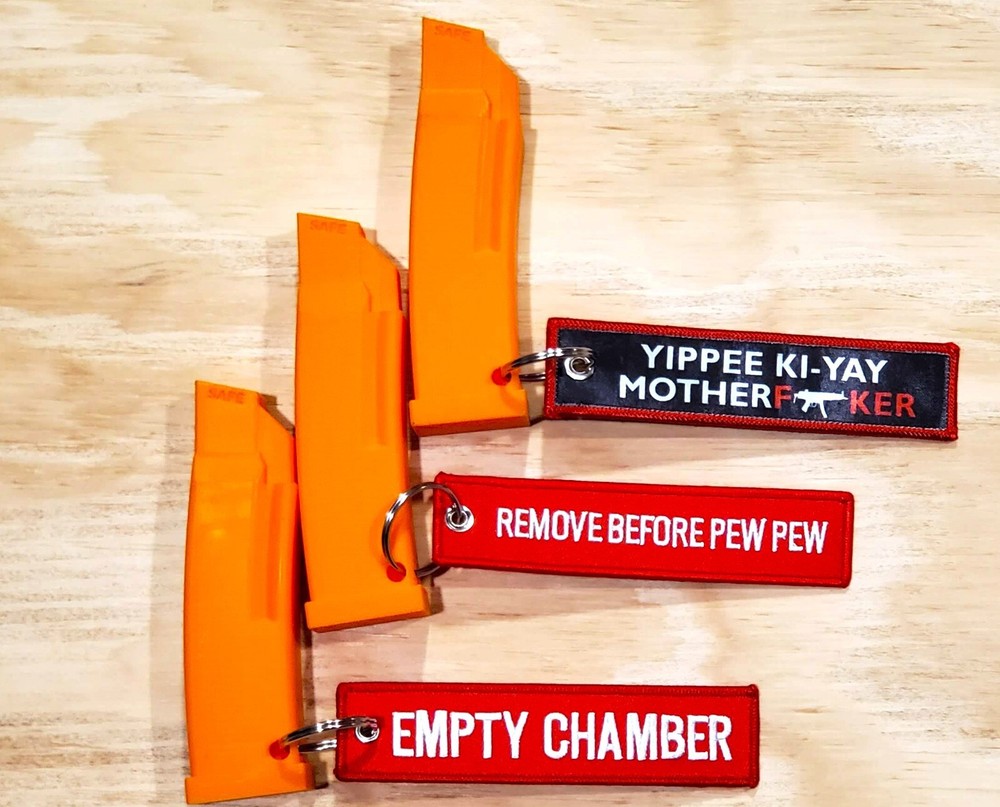MP5 Mag Block - Empty Chamber Indicators (ECI) - keychain Yippee Ki-Yay