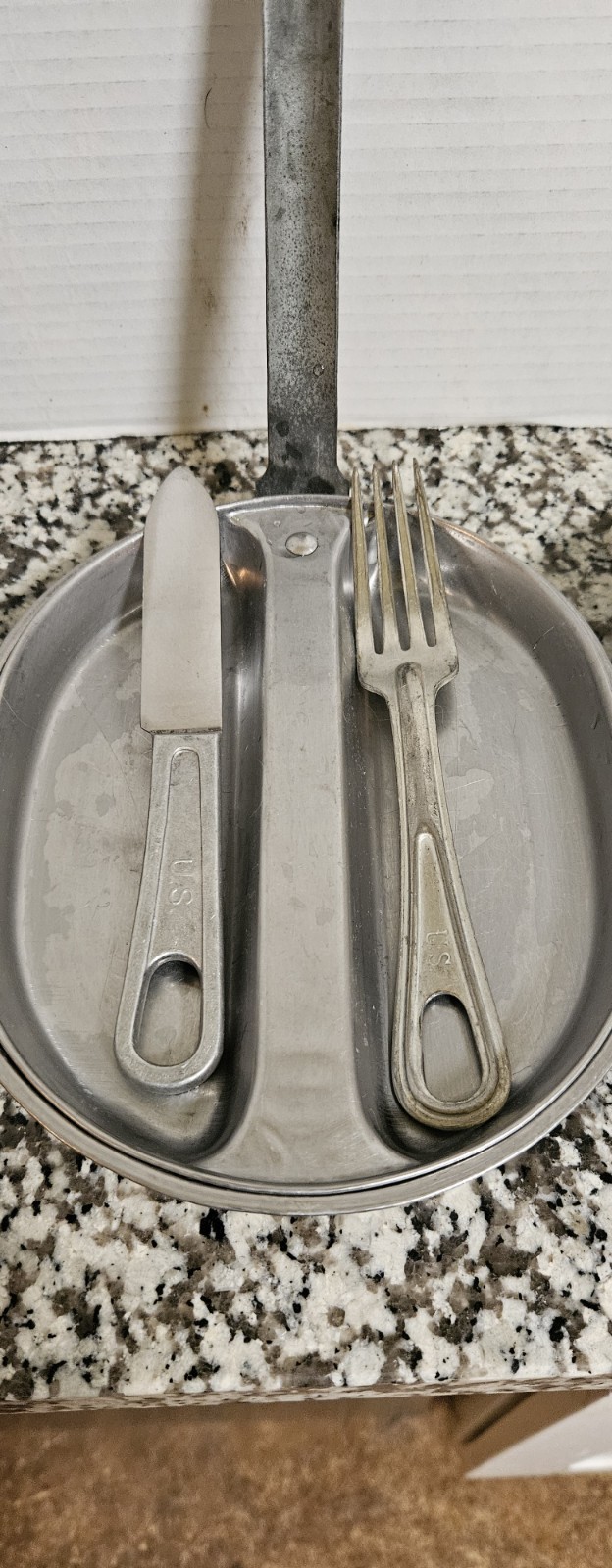 VTG 3 U.S. Army Mess Kits 2 1945 Great Vintage Condition.