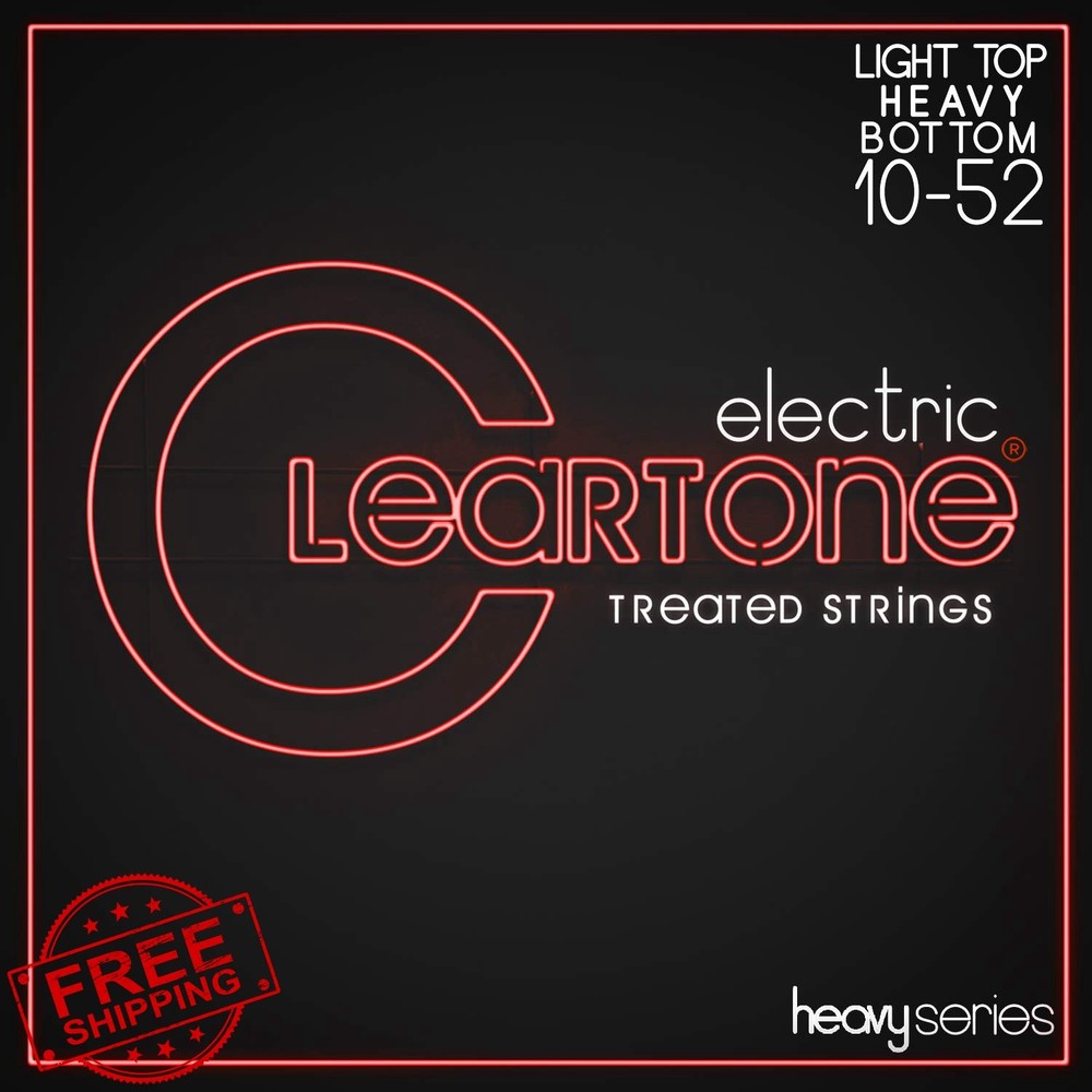 Cleartone Electric Guitar Strings, Heavy, 10-52