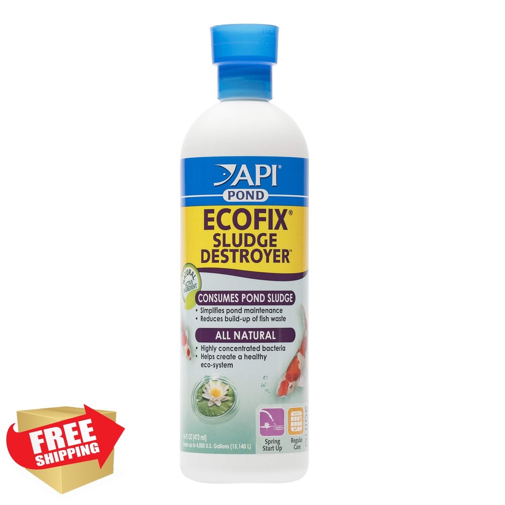 API Pond EcoFix Sludge Destroyer Water Clarifier 16oz