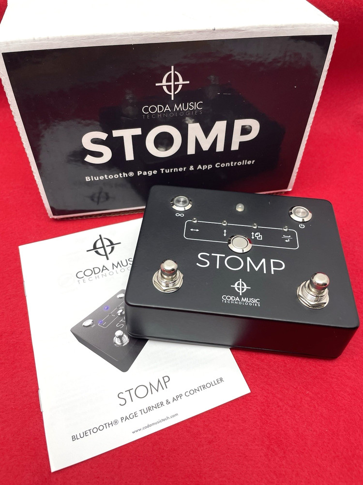 CODA STOMP 4.0 DIGITAL PAGE TURNER APP CONTROLLER PEDAL TABLET PC MAC ANDROID