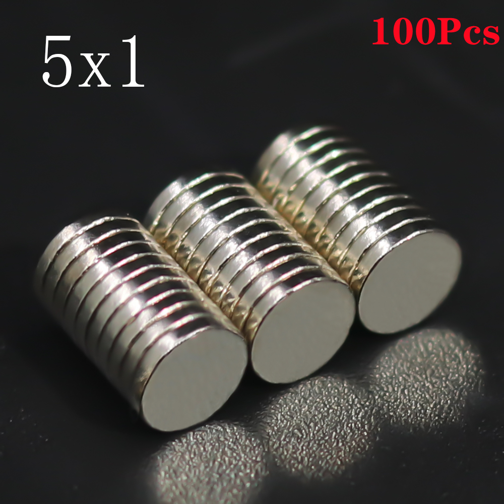 Neodymium Magnets Round Disc N35 Super Strong Rare Earth 5mmx1mm Mini Small
