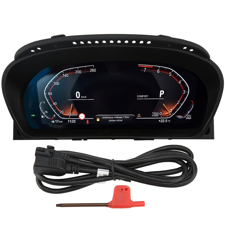 12.3''DigitaI Instrument Cluster For BMW 5 Series E60 E61 E63 E64 M5 Speedometer