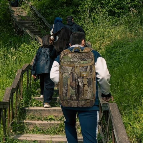 Cooler Backpack 36 Cans Insulated Leak Proof Lightweight Lunch Backpack Camo