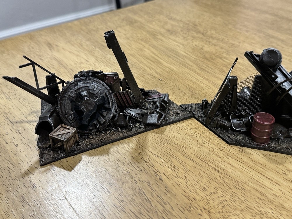 Warhammer 40k Post Apocalyptic Scatter terrain Table Top Custom