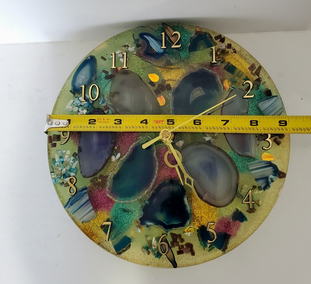 Green Agate Wall Clock