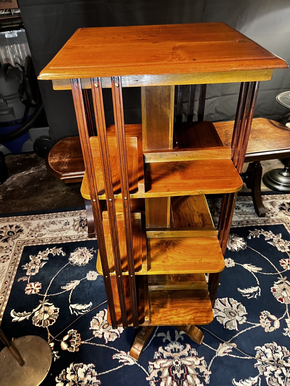 Antique Early 20th Century American Hard Maple Open Spindle Bookcase (1890-1920)