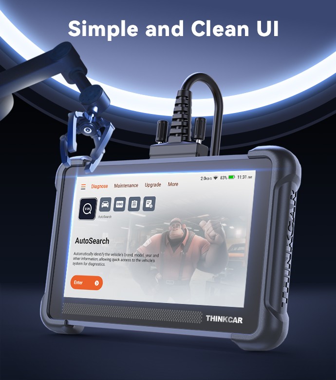 Thinkcar ThinkScan 672 Full System Diagnostic OBD2 Scanner Active Test Scan Tool