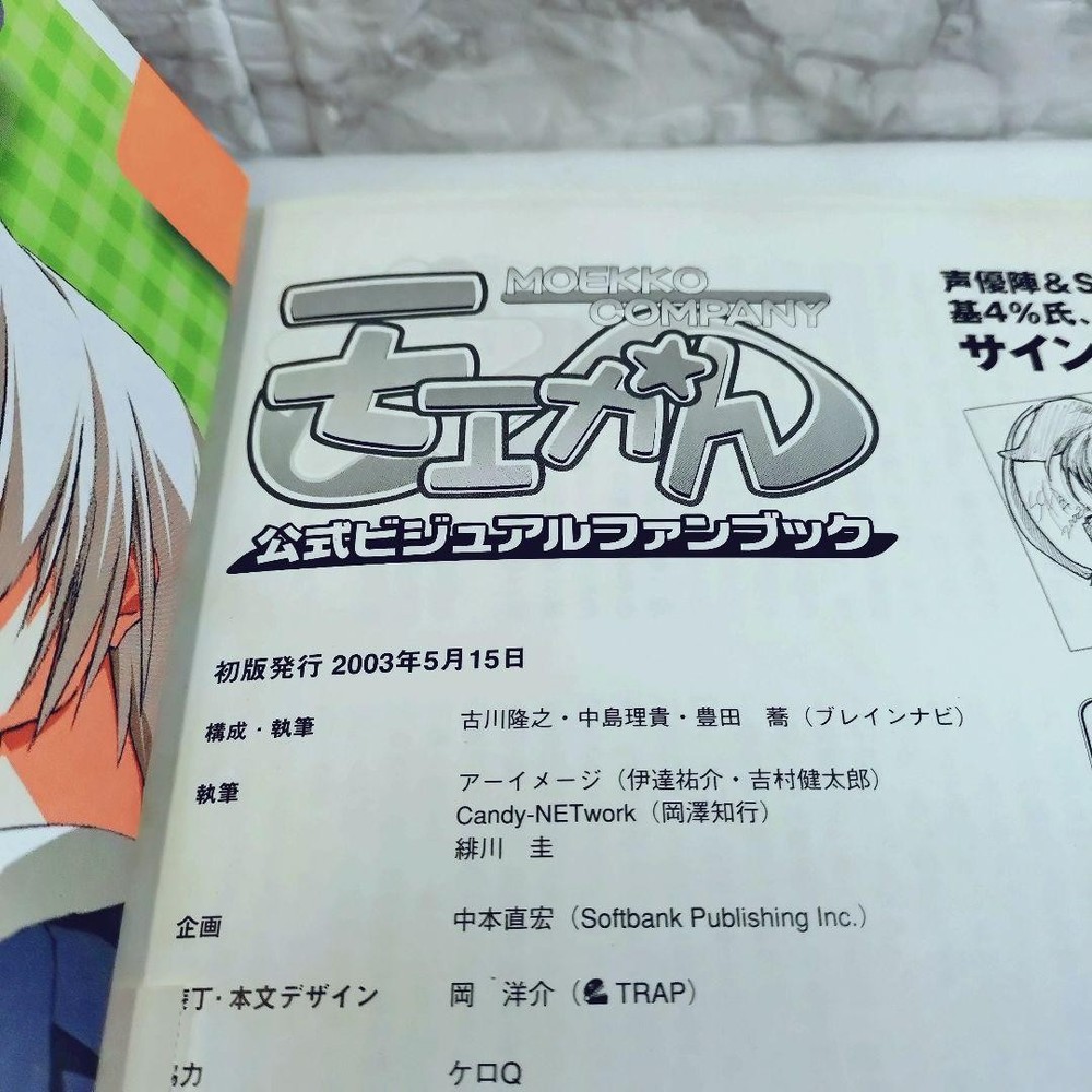 [Good condition] Moekan official visual fan book