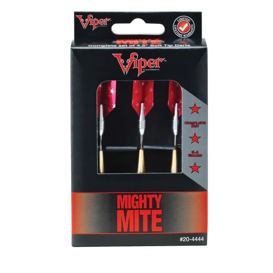 VIPER MIGHTY MITE 5.4 GRAM DARTS 2BA SOFT TIP SET SHIPS FREE FREE FLIGHTS