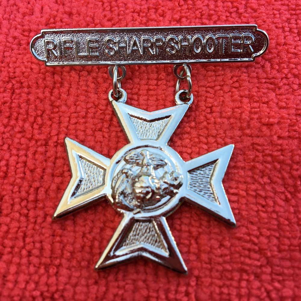 USMC SHARPSHOOTER MARKSMANSHIP BADGE REGULATION SIZE