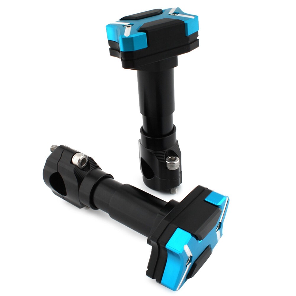 Blue Light Motorcycle Modified Engine Guard Crash Bar Frame Protector 22-30mm