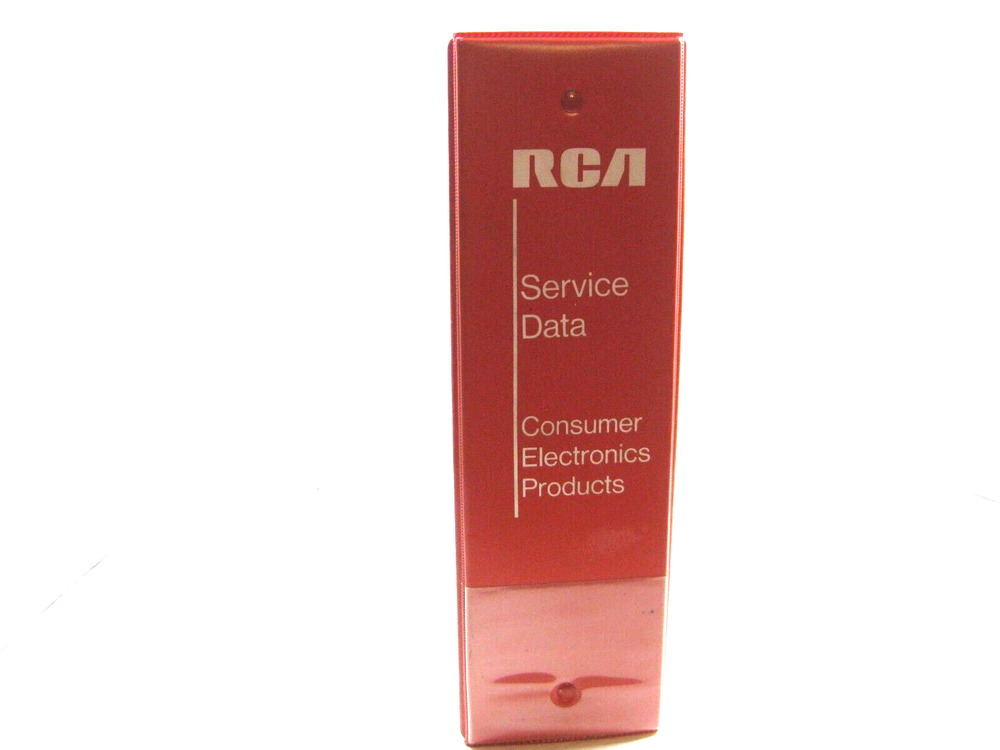 RCA CONSUMER ELECTRONICS SERVICE DATA PAIR OF 3 RING BINDERS 1970'S