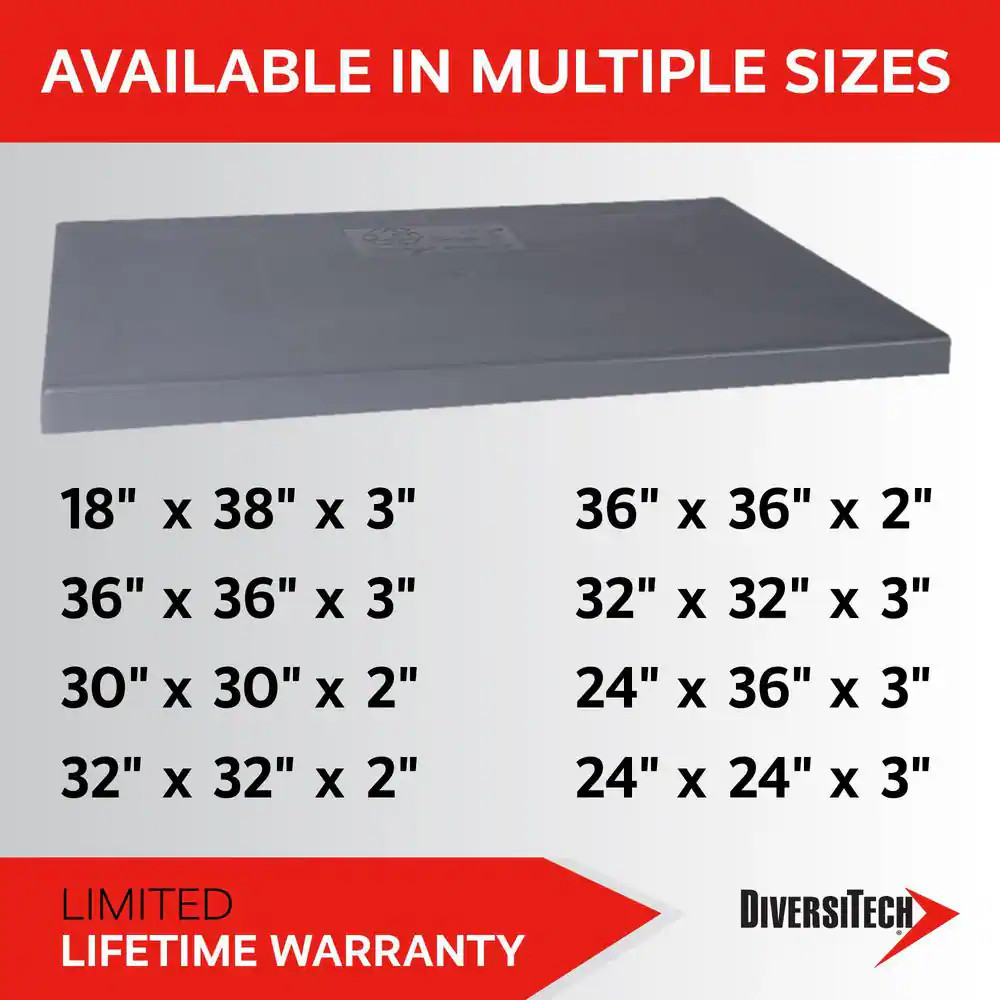 18 In. X 38 In. X 3 In. E Lite Plastic Mini Split Condensor Pad